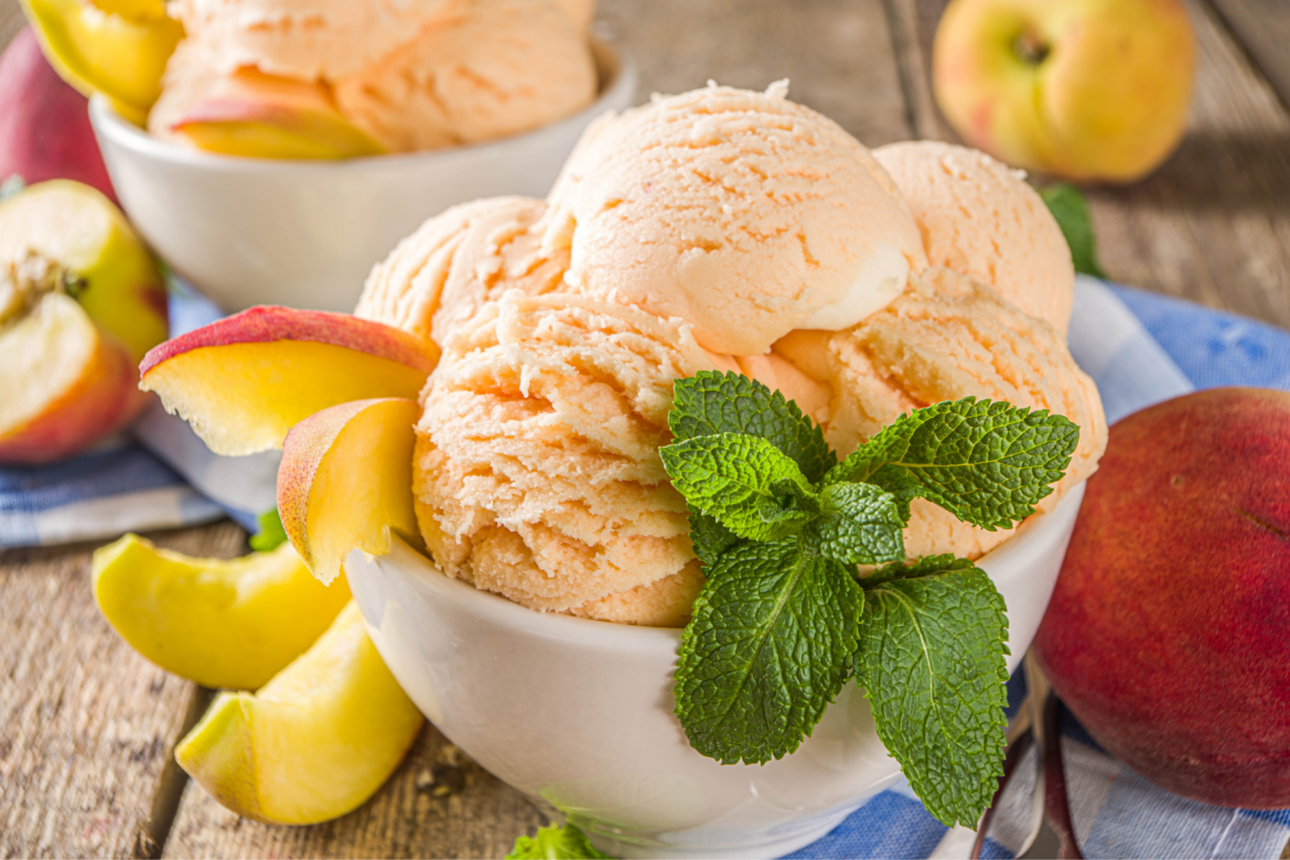 helado melocoton bio ecologico receta ecologica